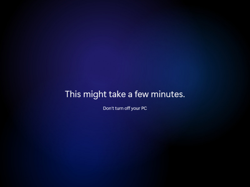 Finish Setup Windows 11 dengan tampilan baru