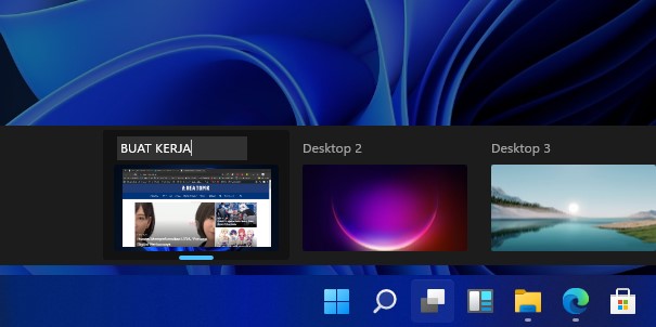 Task View bisa mengganti nama