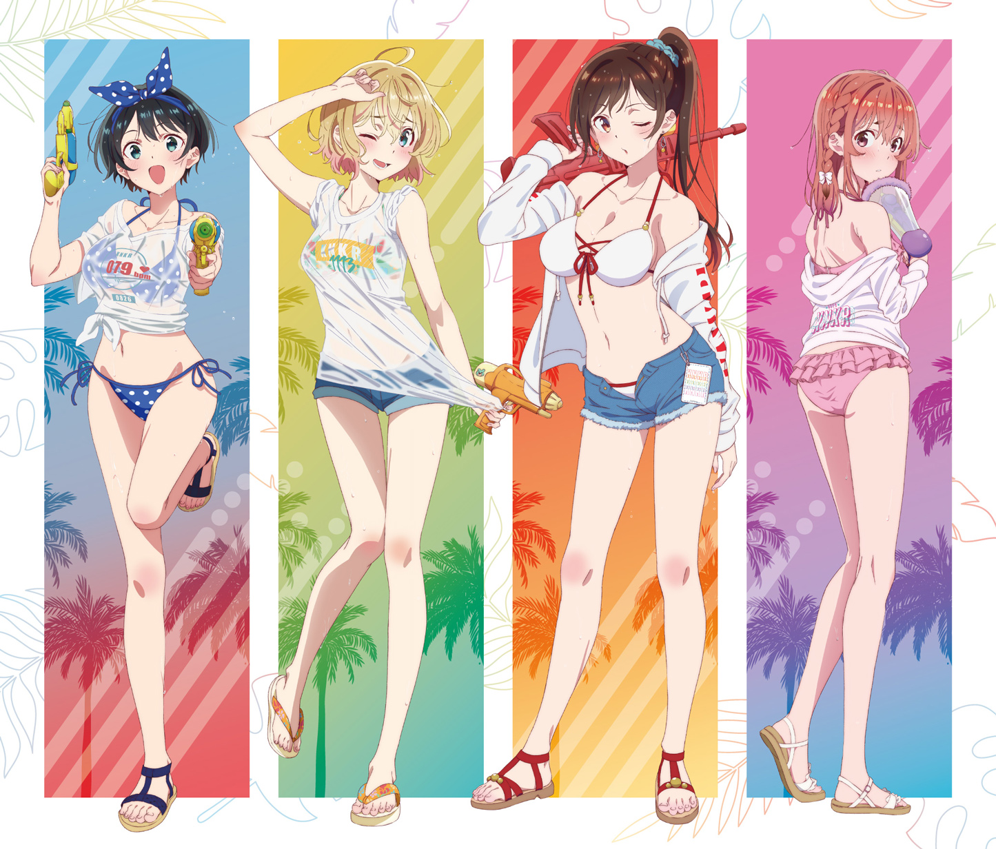 Gadis-Gadis Kanojo Okarishimasu Memanaskan Musim Panas Pada Illustrasi Ini!