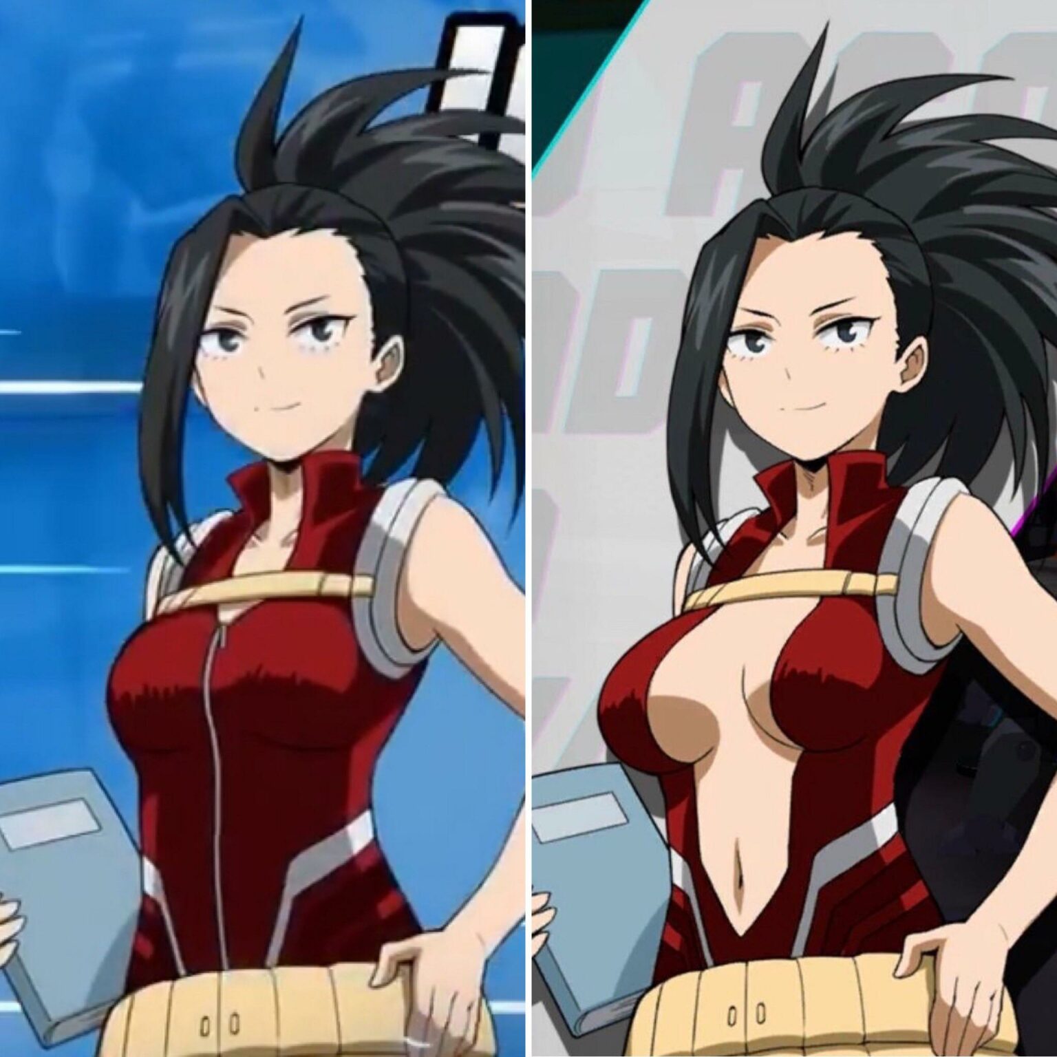 Kostum Momo Dari Boku no Hero Disensor Di Iklan Game, Tapi Tidak Disensor Di Game