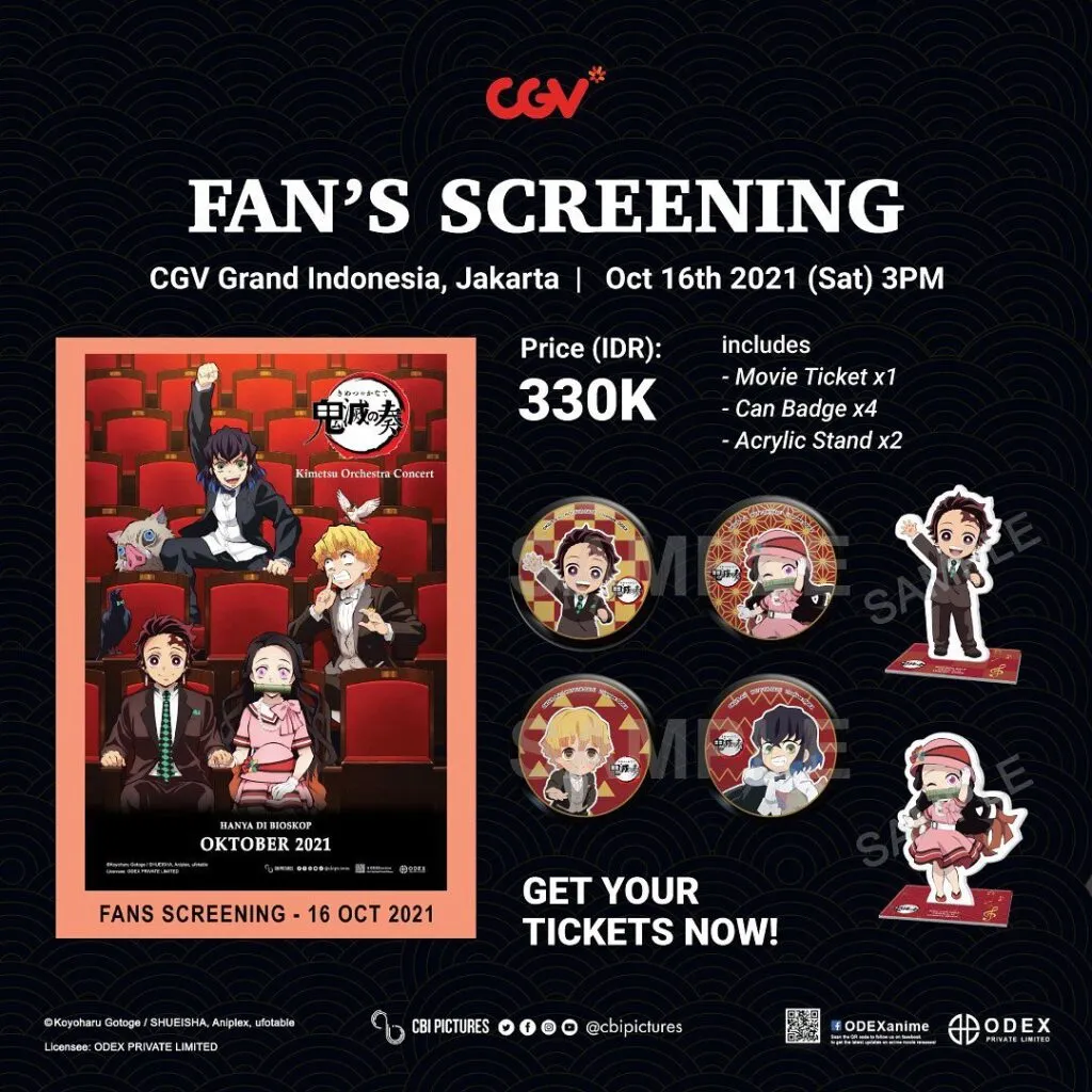 Visual Untuk Penayangan Orkestra Kimetsu no Yaiba Di Indonesia