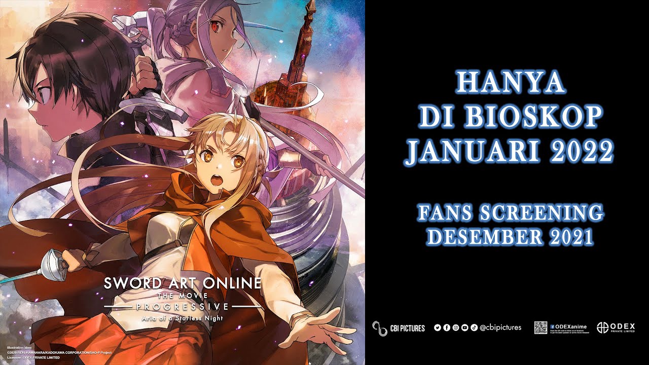 Gelar Fans Screening Lagi, Kali Ini Sword Art Online Progressive Yang Dapet Jatahnya!
