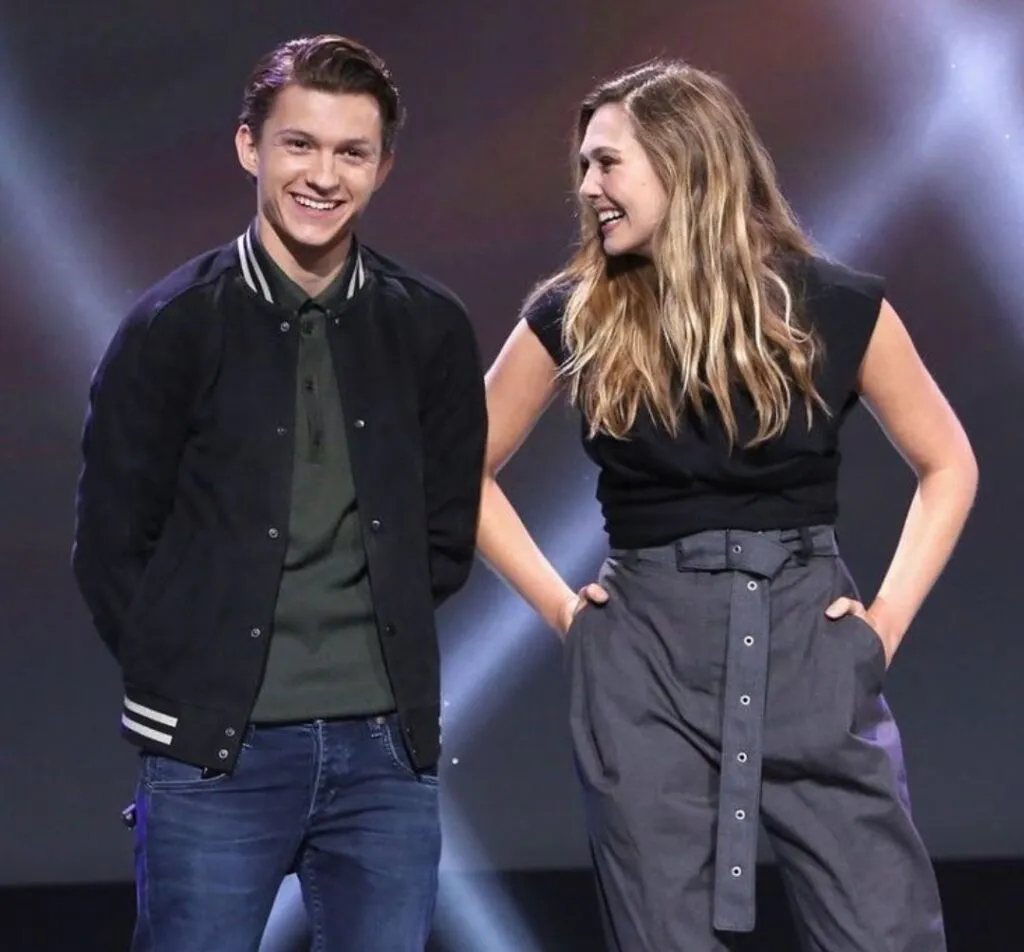 Tom Holland Dan Elizabeth Olsen