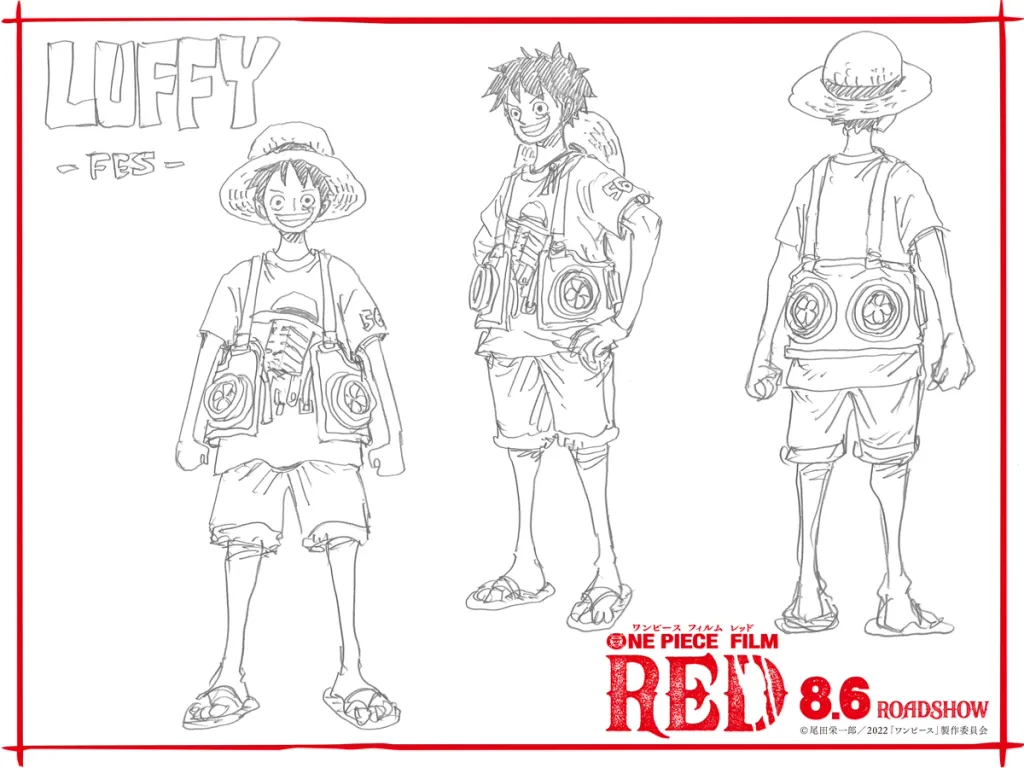 Luffy One Piece Red
