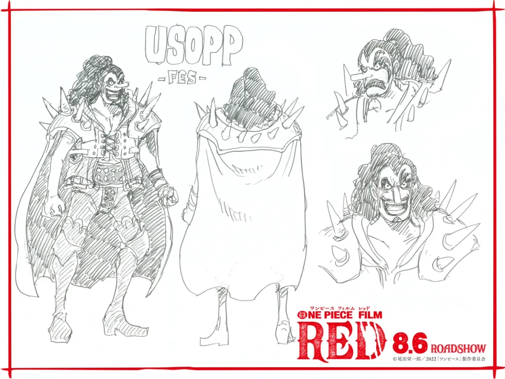 Usopp One Piece Red