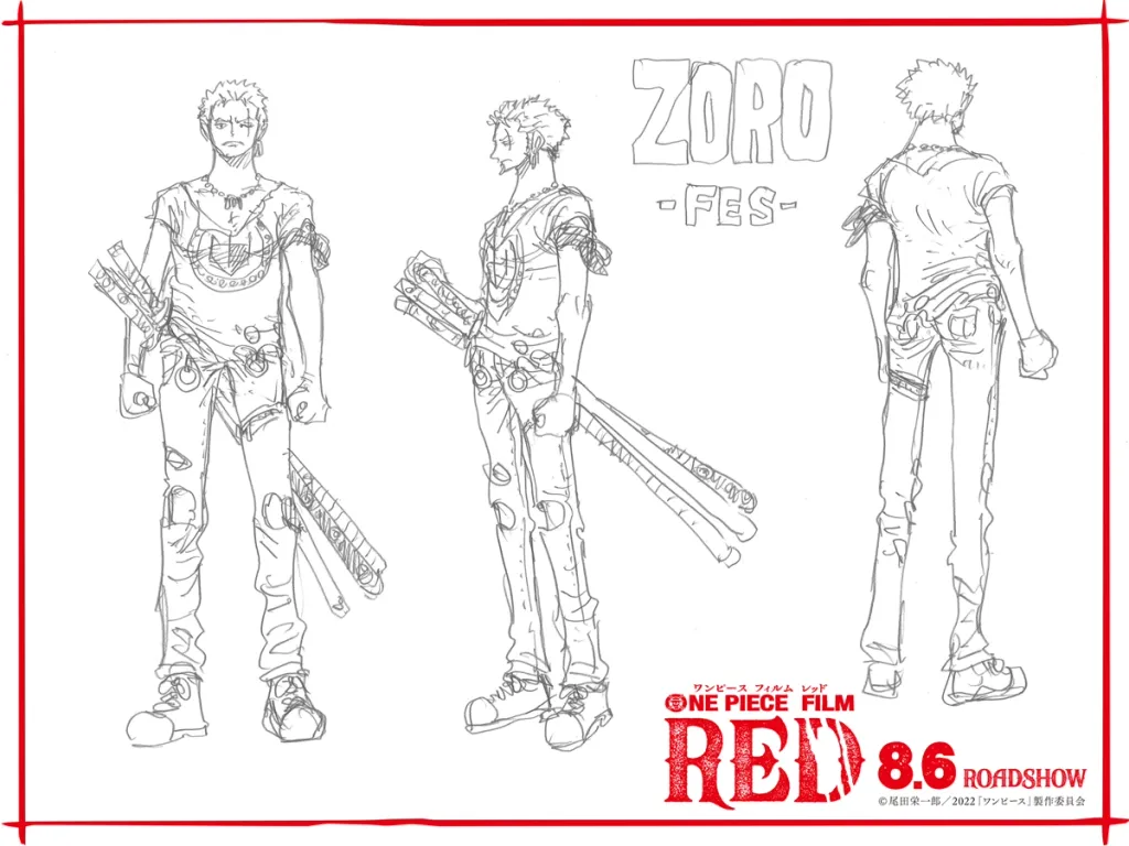 zoro One Piece Red