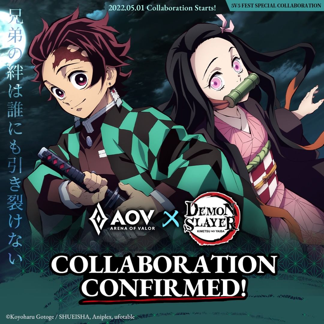 Kimetsu no Yaiba Dan Arena Of Valor Resmi Jalin Kolaborasi