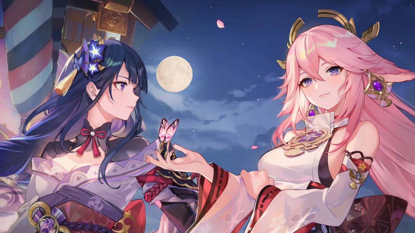 Raiden Shogun Dan Yae MIko Dari Genshin Impact
