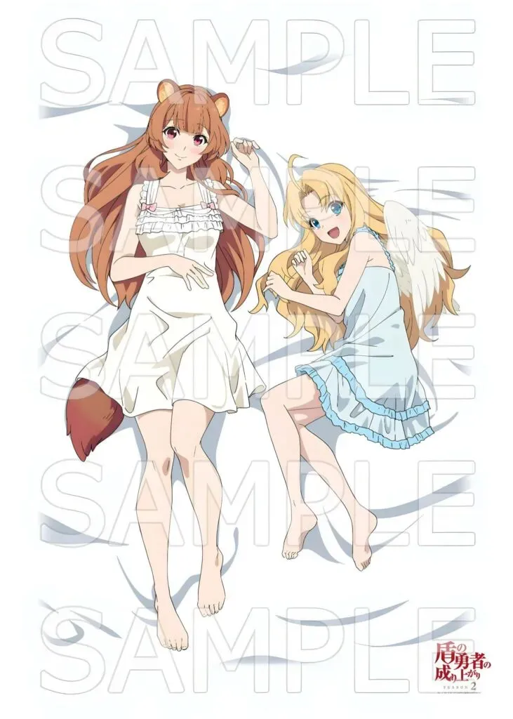 Visual Set Sprei Tate No Yuusha Raphtalia dan Filo