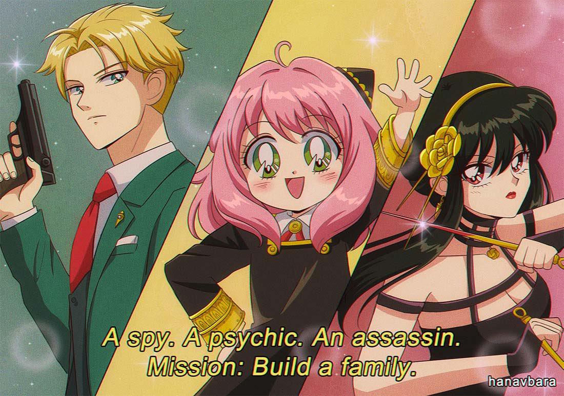 Jadul tapi Keren! Beginilah Ilustrasi SPY X Family Gaya 90-an