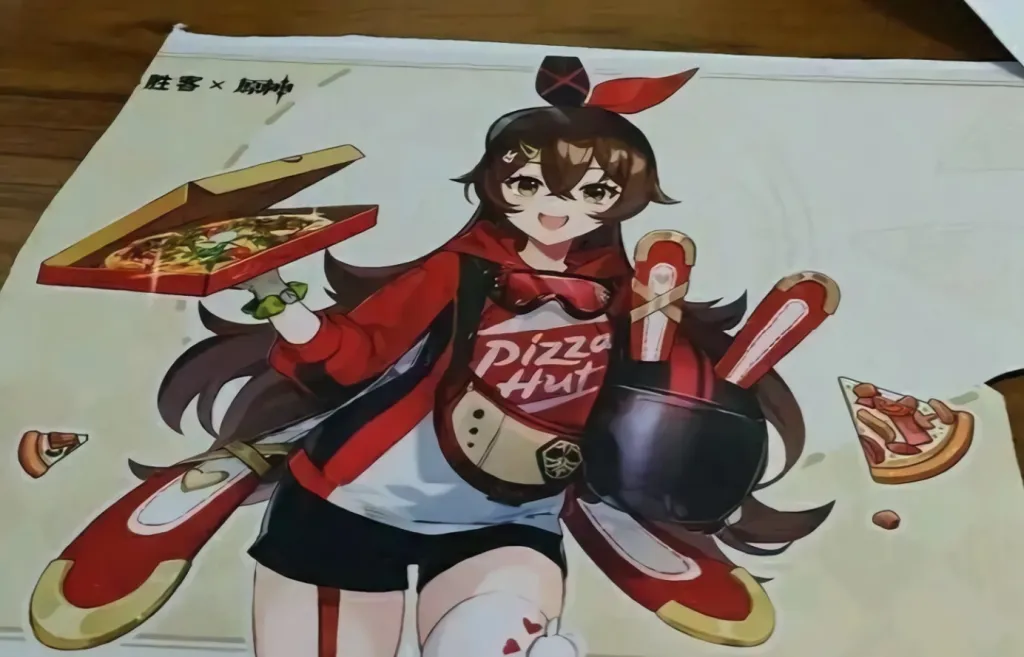Amber Dari Genshin Impact Berkolaborasi Dengan Pizza Hut