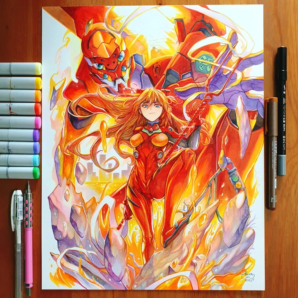 Asuka Langley Hasil Karya Rachta Lin