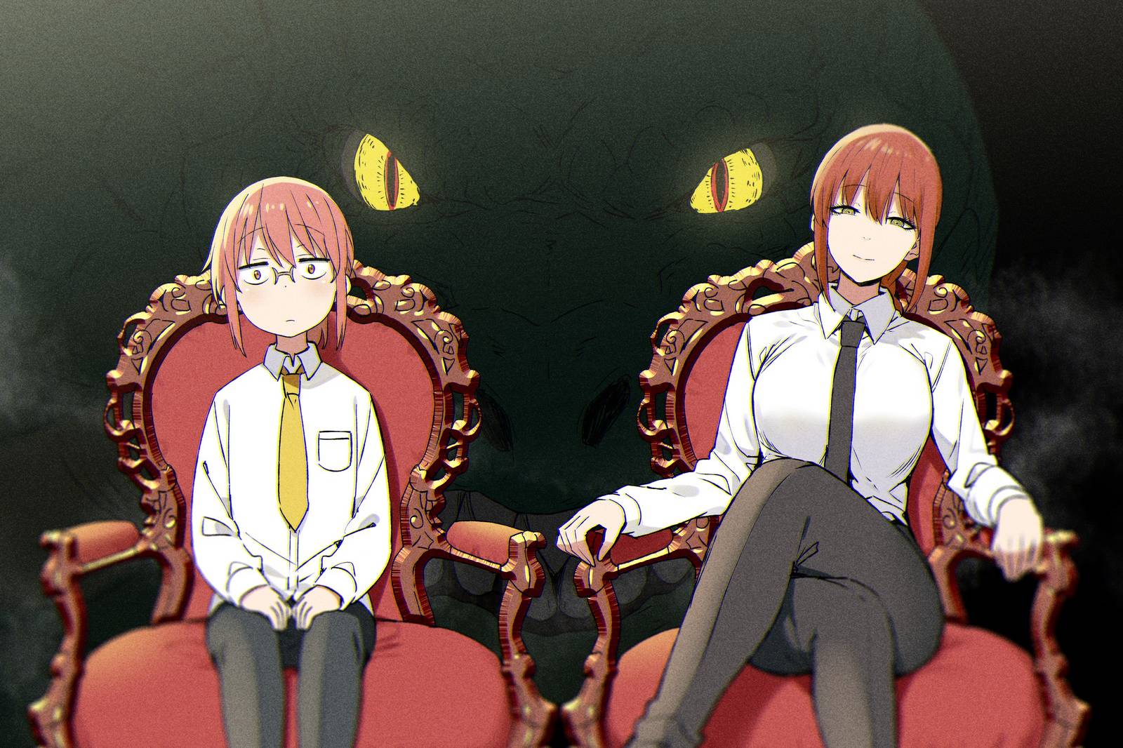 Fanart Makima dan Kobayashi Baru Viral di Jepang