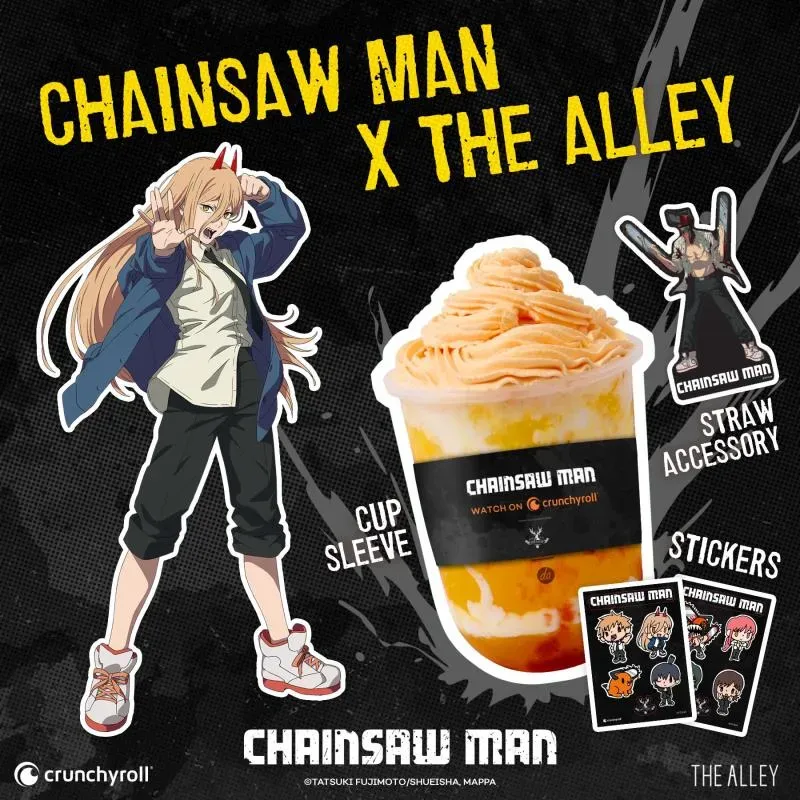 Visual Kolaborasi untuk Chainsaw Man x The Alley