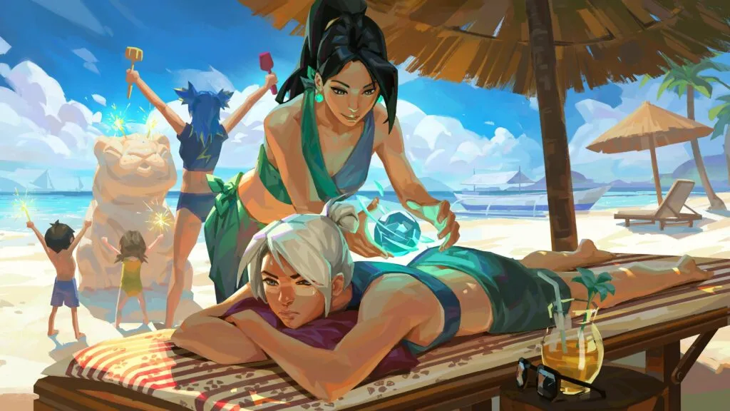 Seorang Mahasiswa Memasang Rekaman Gameplay Valorant di Galeri Seni Perkuliahannya