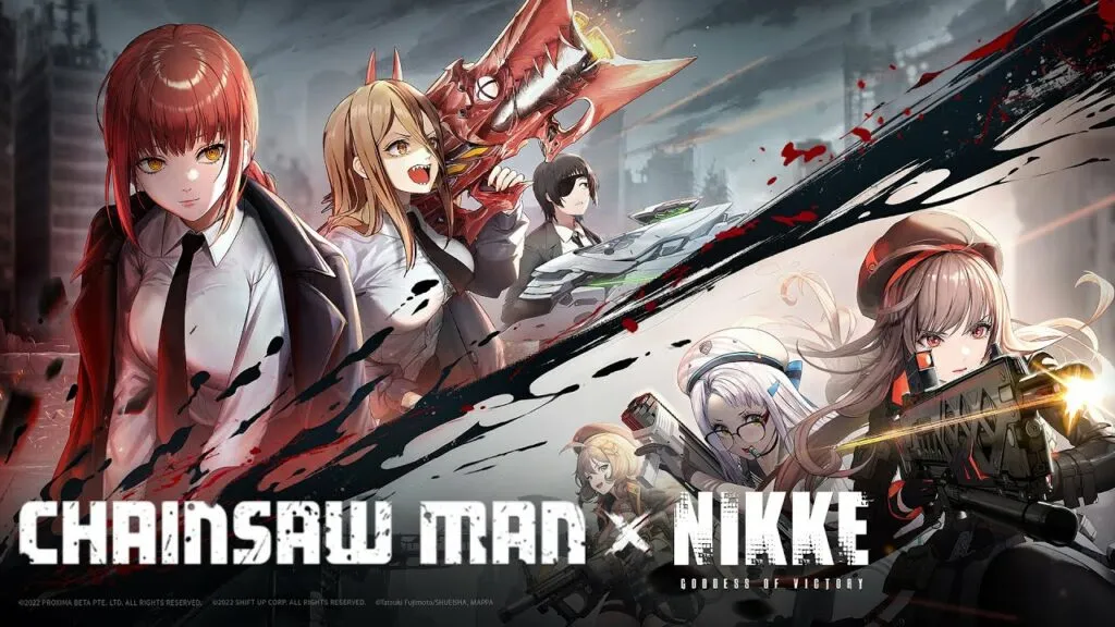 Visual dari Kolaboras CSM X NIKKE