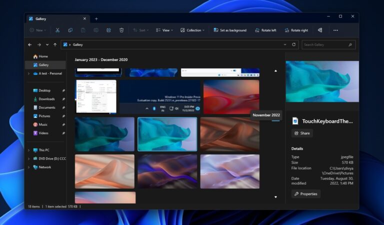 Fitur Baru Windows 11 Bakal Ada Panel Galeri di File Explorer, Gimana Nasib Photos?