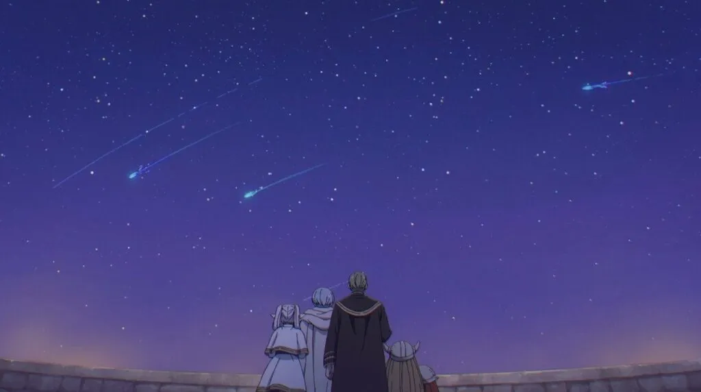 Frieren dan Sahabatnya sedang melihat meteor Era