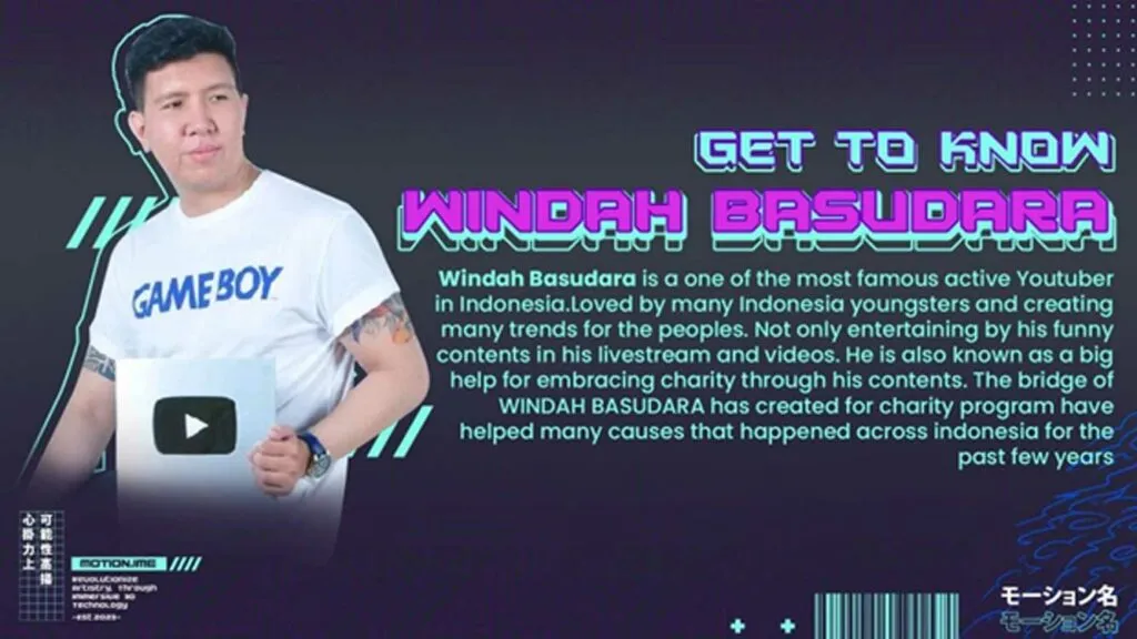 Windah Basudara Membuat Motion ime fest 2023