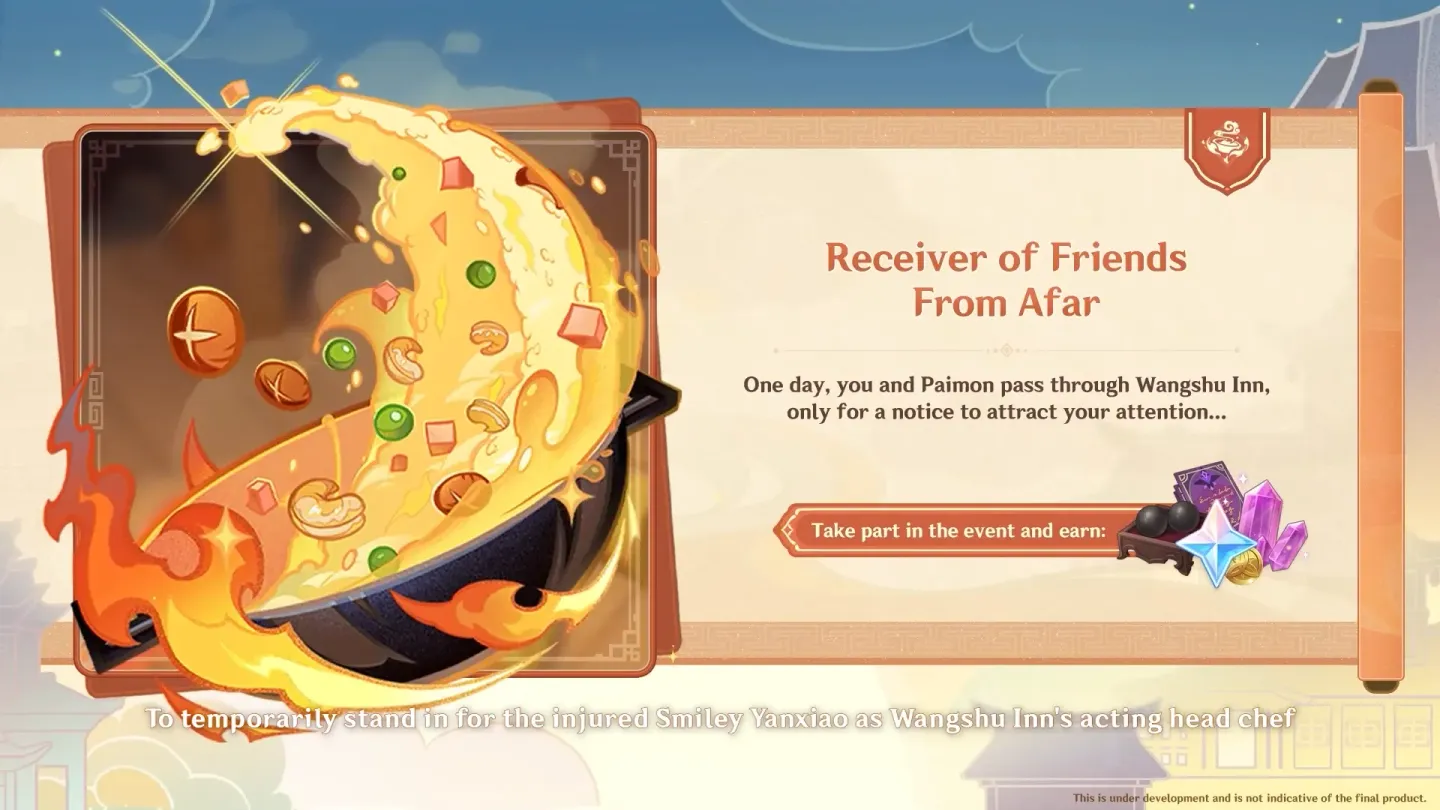 Event kedua versi 4.4 Receiver of Friends From Afar | Dok. Area Topik