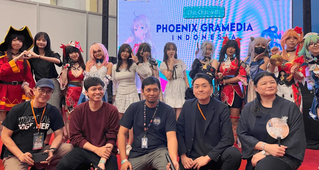Dereta Staf dan Cosplayer pada <strong>Acara “Meet the Phoenix Gramedia” di Indonesia Anime Con 2024</strong>