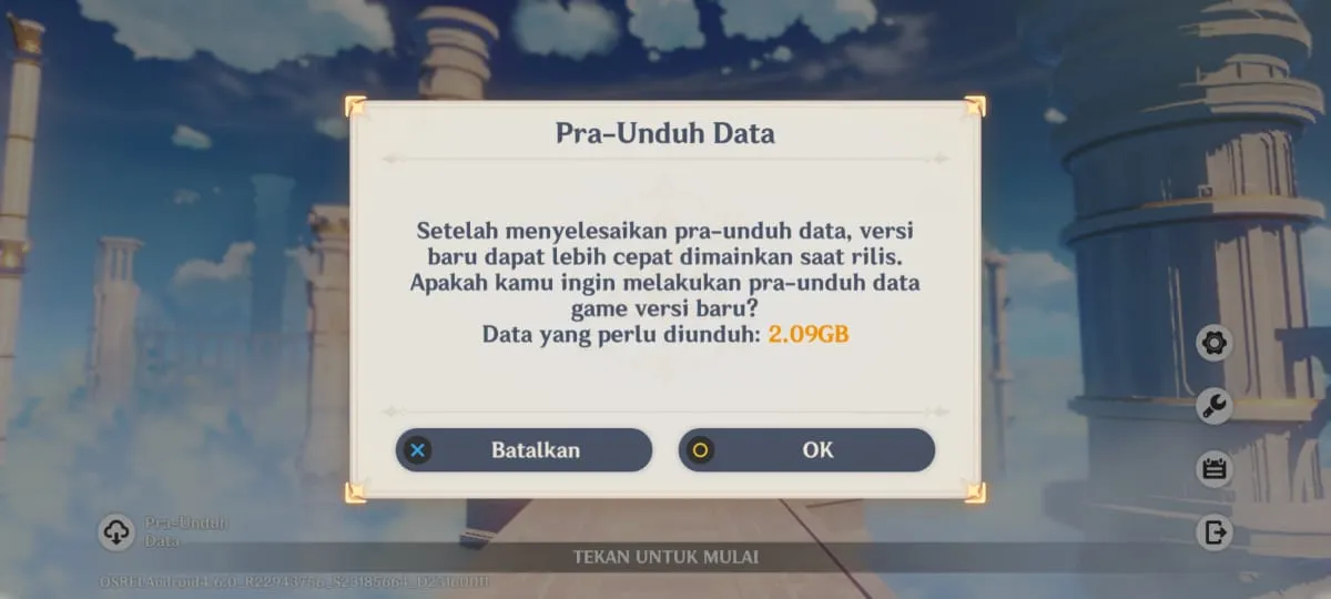 Update Pra Undah Genshin Impact Mobile PATCH 4.7
