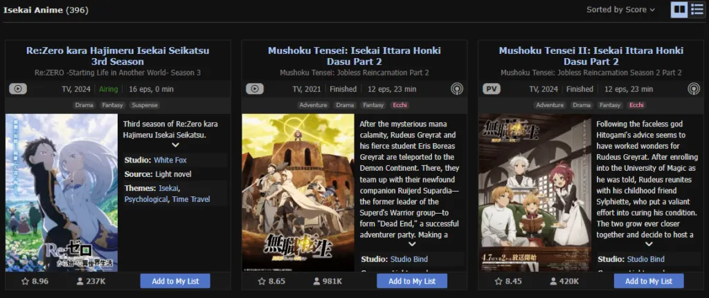 Mushoku Tensei vs Re:ZERO