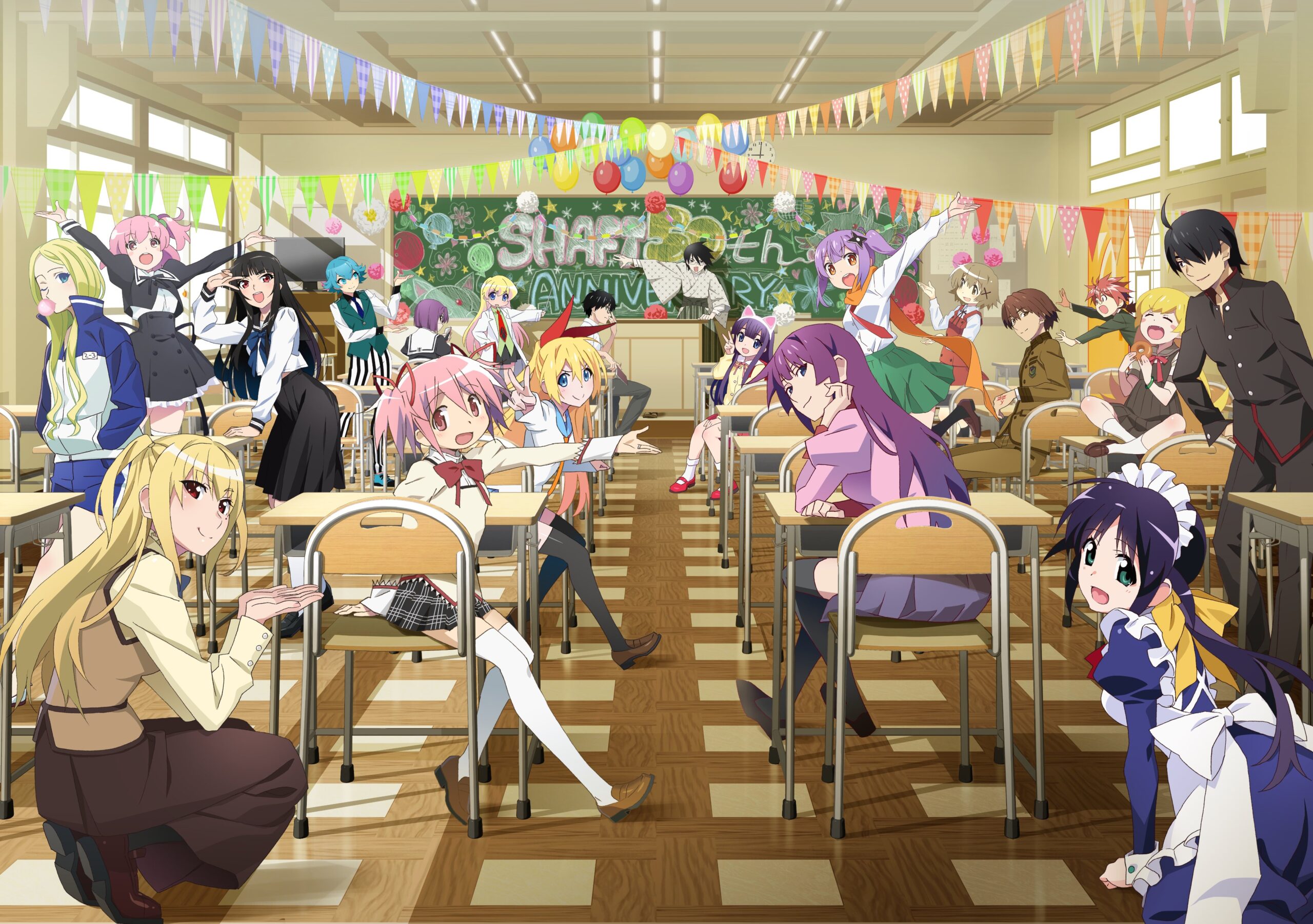 Studio SHAFT Rayakan 50 Tahun Berkarya dengan Pameran Besar di Tokyo